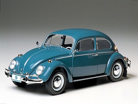 plastic model cars,plastic model car,1966 Volkswagen Beetle VW BUG -- Plastic Model Car Kit -- 1/24 Scale -- #24136