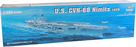 USS Nimitz CVN68 1975 Aircraft Carrier -- Plastic Model Military Ship Kit -- 1/350 Scale -- #05605
